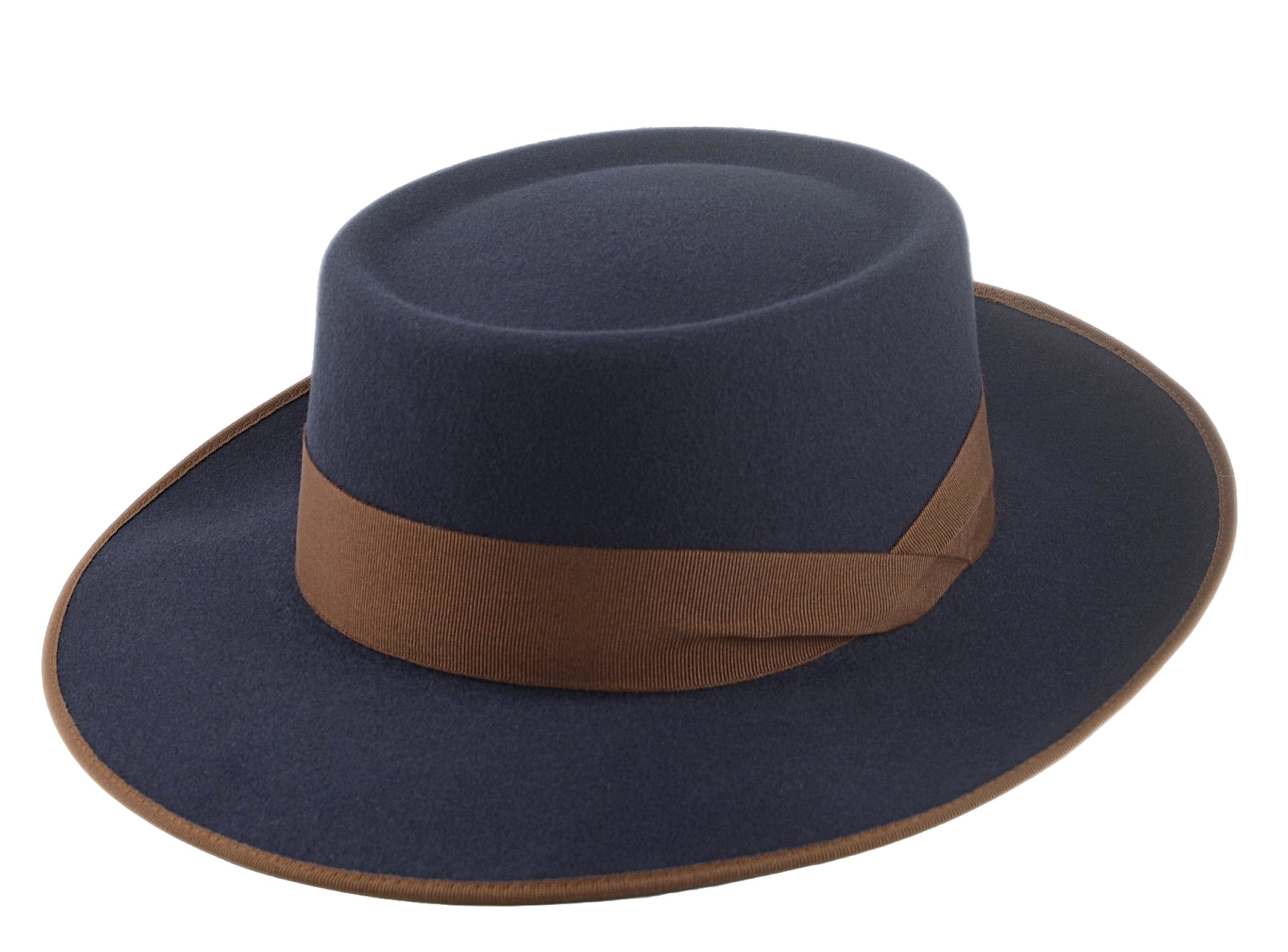 The ZODIAC | Agnoulita Custom Handmade Hats Agnoulita Hats 1 | Men's Fedora, Rabbit fur felt, Slate Grey, Telescope