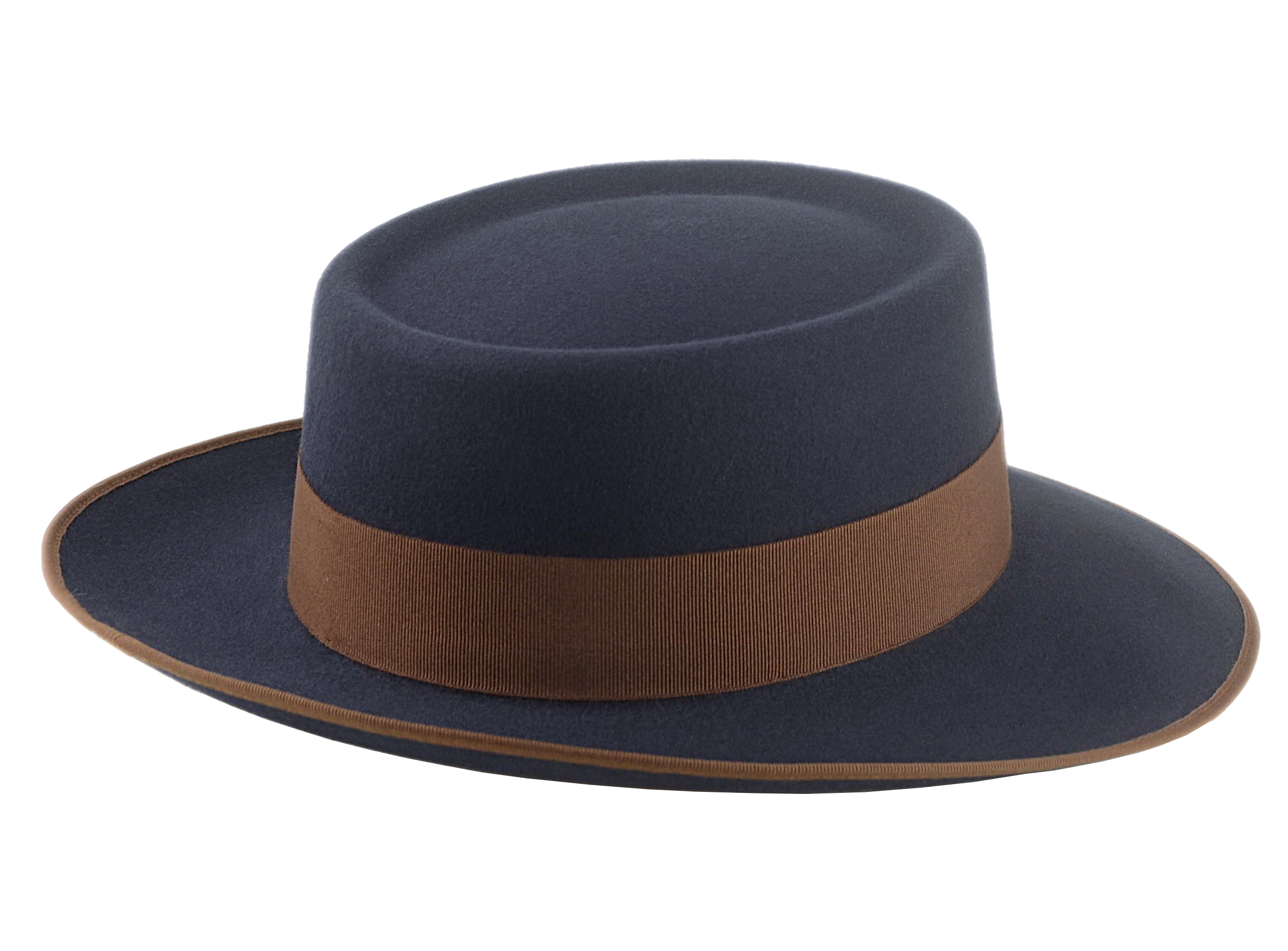 The ZODIAC | Agnoulita Custom Handmade Hats Agnoulita Hats 4 | Men's Fedora, Rabbit fur felt, Slate Grey, Telescope