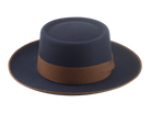 The ZODIAC | Agnoulita Custom Handmade Hats Agnoulita Hats 6 | Men's Fedora, Rabbit fur felt, Slate Grey, Telescope