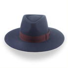 Dark Grey Wide Brim Fedora Hat | The Atlantis - Agnoulita Hats 6 