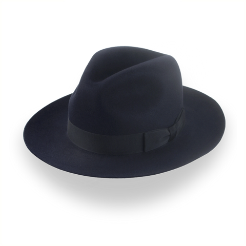 Dark Navy Fedora Classic per gli uomini | Il Brando