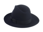 The Brando: Detail of the 4 3/4" crown height, showcasing its classic fedora shape | Agnoulita Hats