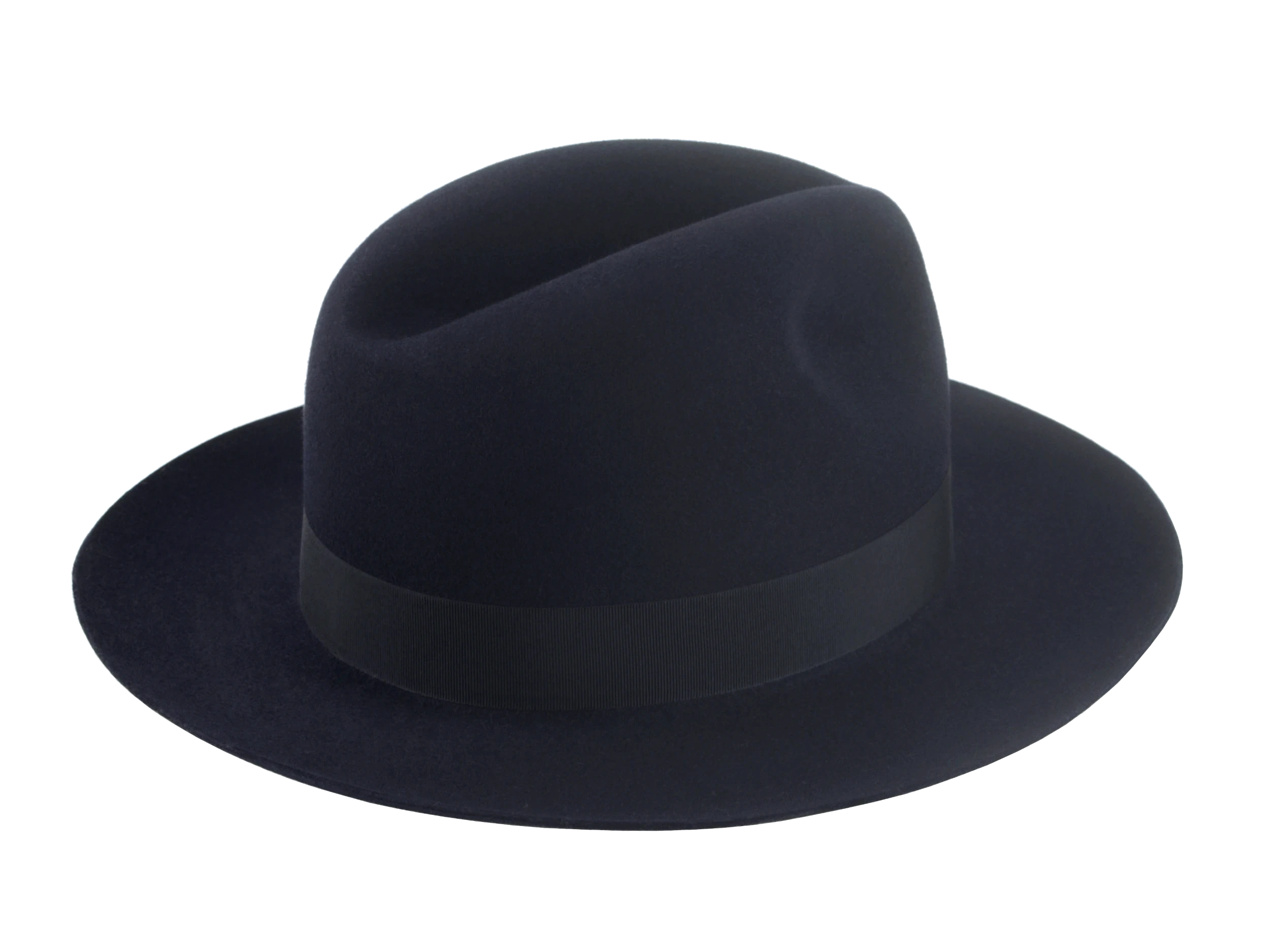 The Brando: Rear view focusing on the craftsmanship of the fedora's silhouette | Agnoulita Hats