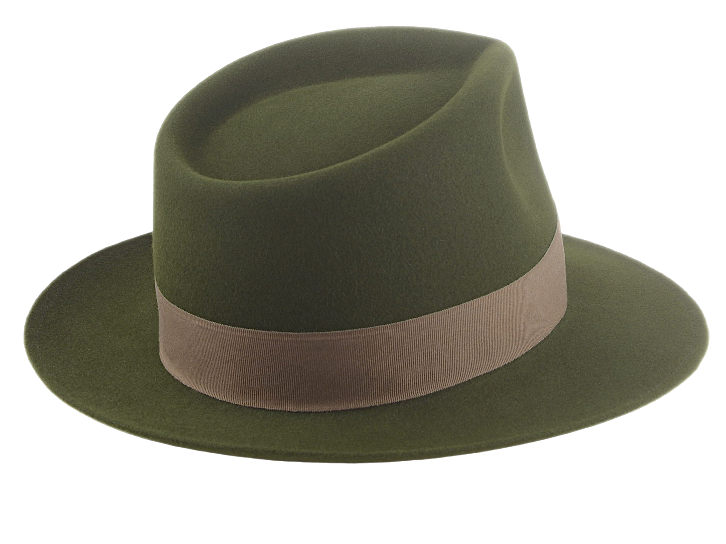 Classic Fedora for Men | The 5217 | Custom Handmade Hat Agnoulita Hats 4 | Loden Green, Men's Fedora, Rabbit fur felt, Teardrop