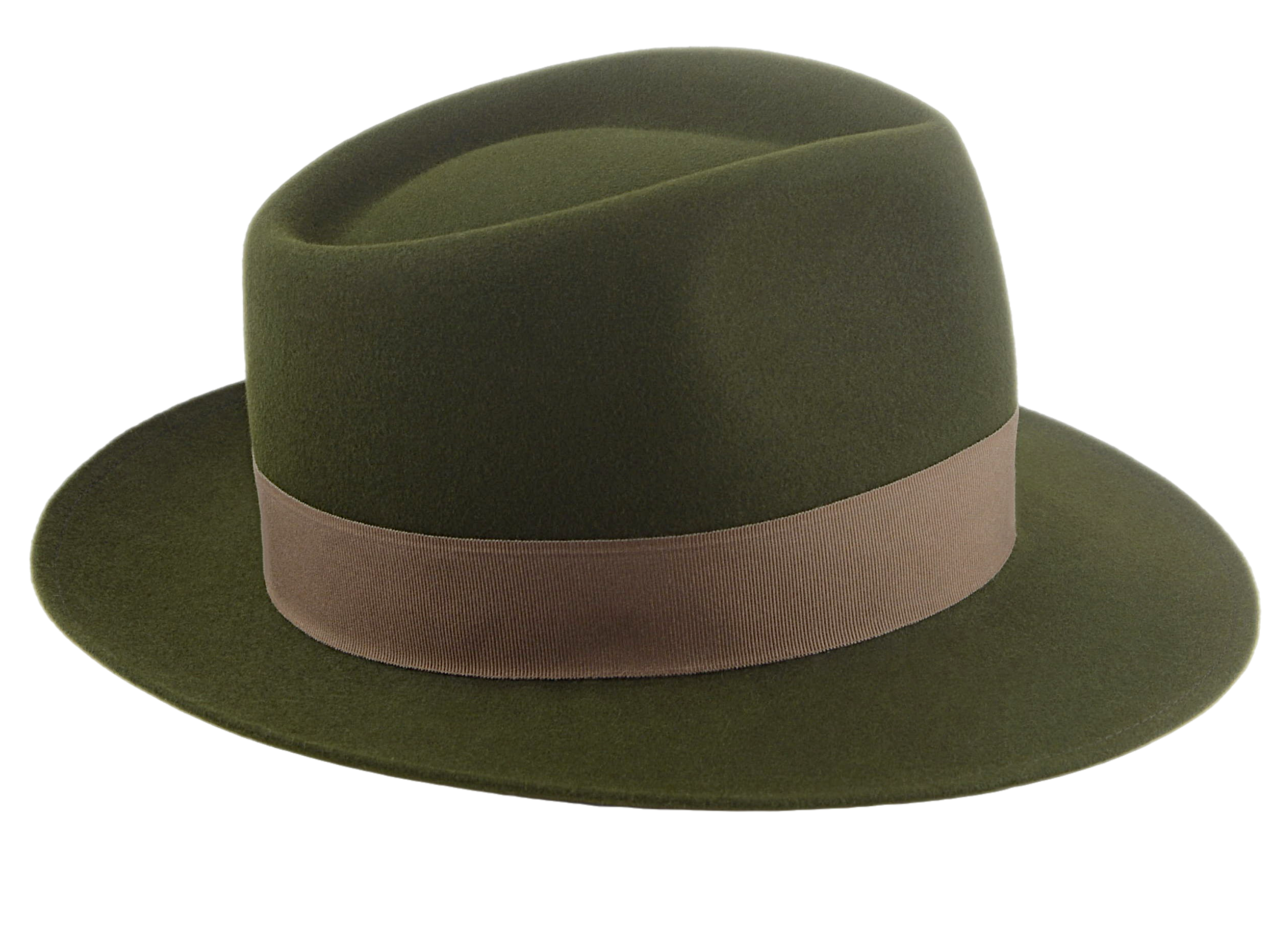 Classic Fedora for Men | The 5217 | Custom Handmade Hat Agnoulita Hats 5 | Loden Green, Men's Fedora, Rabbit fur felt, Teardrop