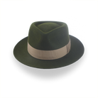 Dark Olive Green Jazz Fedora Hat for Men | The Axel - Agnoulita 6 