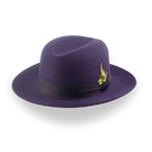 Dark Purple Fur Felt Fedora For Men | The Tobin - Agnoulita Hats 1 