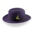 Dark Purple Fur Felt Fedora For Men | The Tobin - Agnoulita Hats 2 