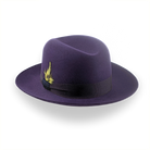 Dark Purple Fur Felt Fedora For Men | The Tobin - Agnoulita Hats 3 