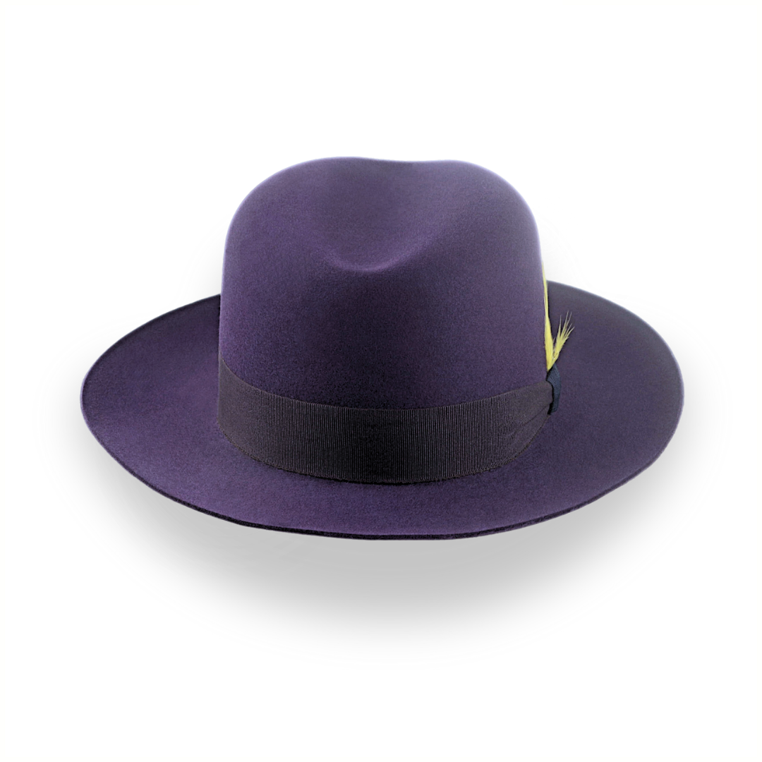 Purple fedora hat mens clearance