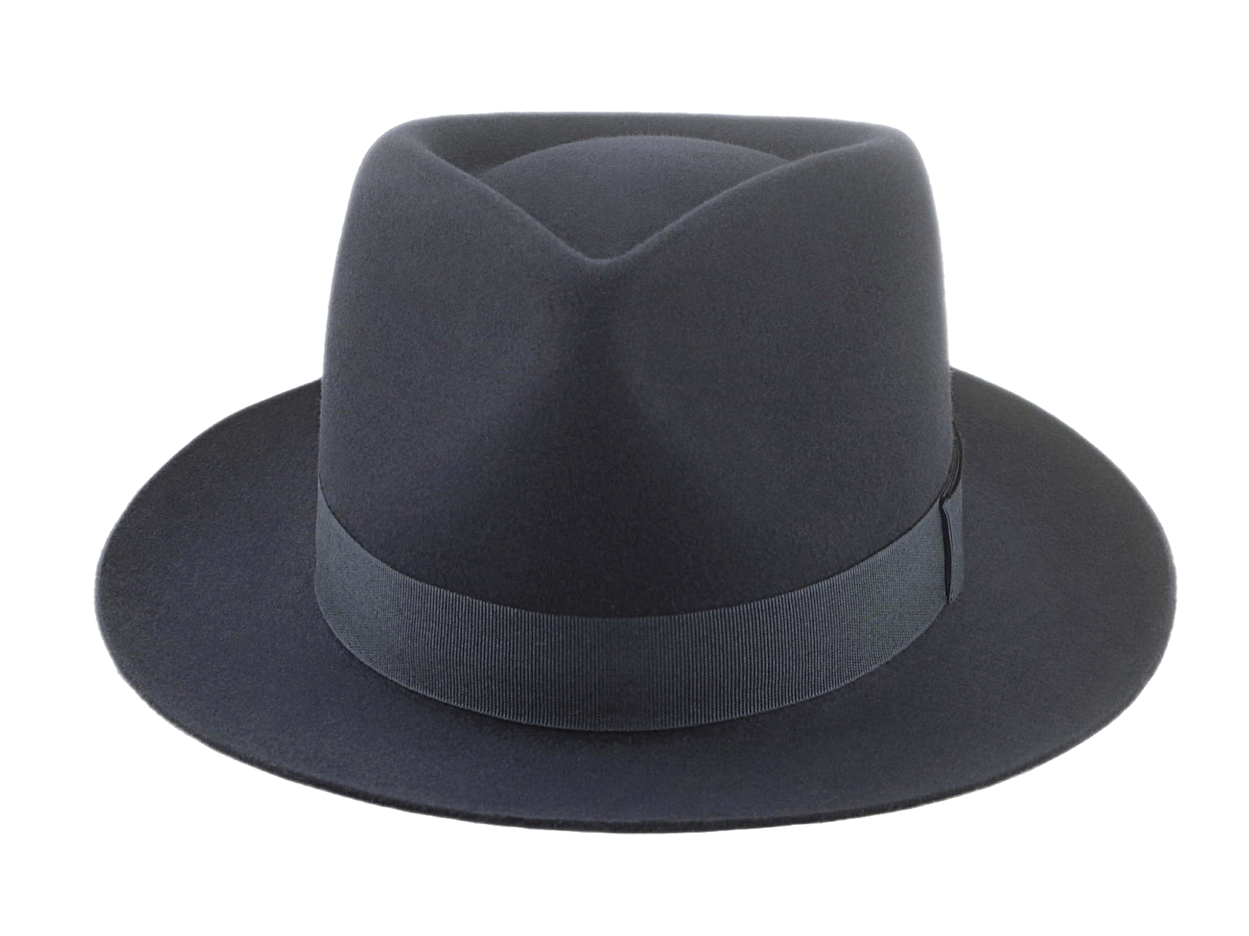 Classic Teardrop Fedora | The DIPLOMAT | Custom Handmade Hats Agnoulita Hats 6 | Dark Grey, Rabbit fur felt, Teardrop, Unisex Fedora