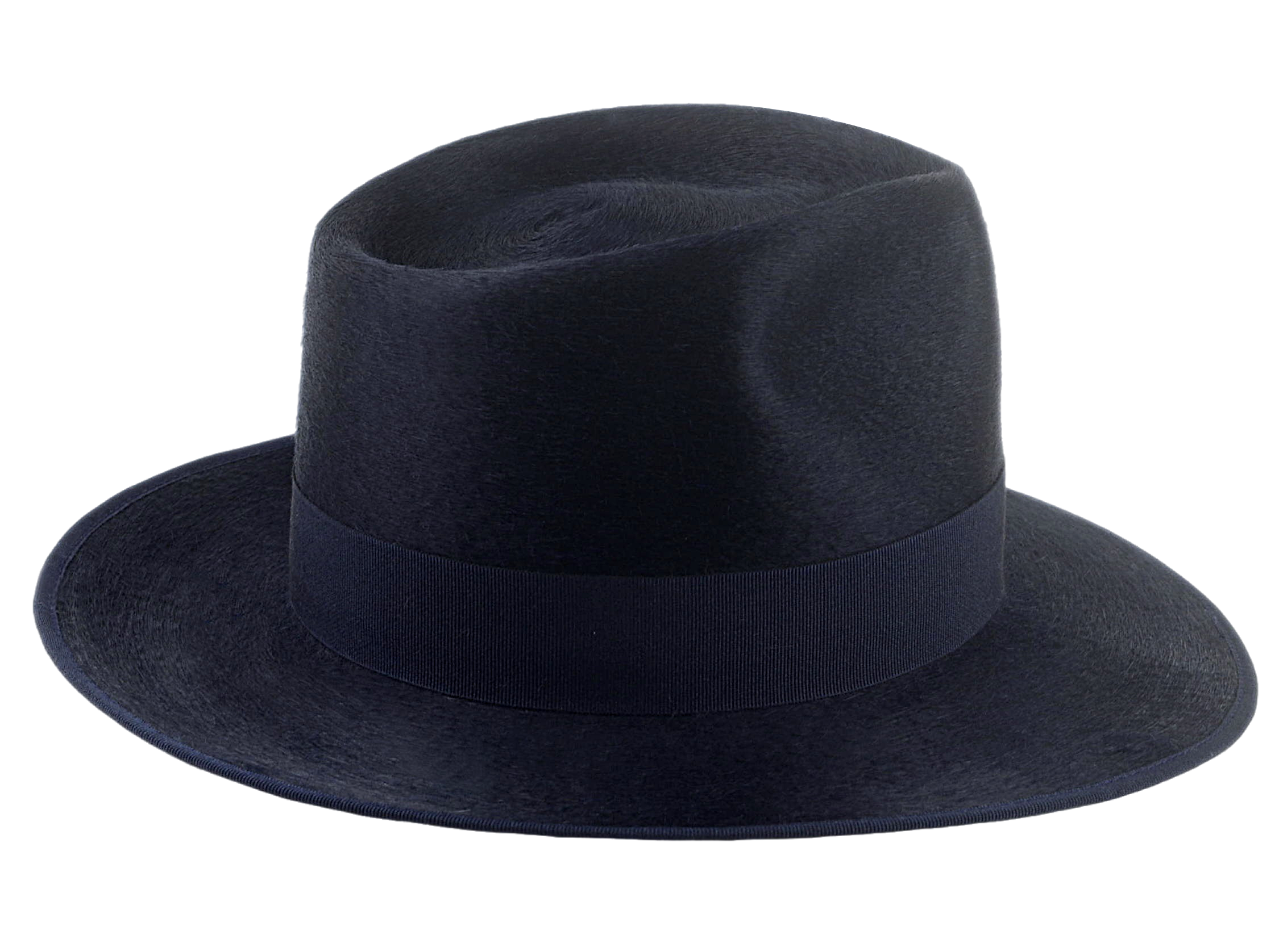 The ZEPHYR | Agnoulita Custom Handmade Hats Agnoulita Hats 5 | Hare Felt, Navy Blue, Rabbit fur felt, Teardrop, Wide Brim Fedora