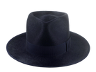 The ZEPHYR | Agnoulita Custom Handmade Hats Agnoulita Hats 6 | Hare Felt, Navy Blue, Rabbit fur felt, Teardrop, Wide Brim Fedora