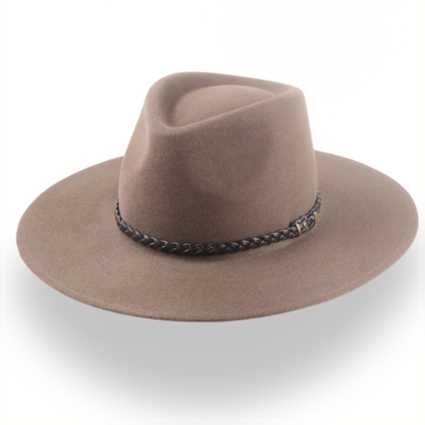 Low Crown Wide Brim Outback Fedora in Dark Olivgrün | Der Busch (Kopie)