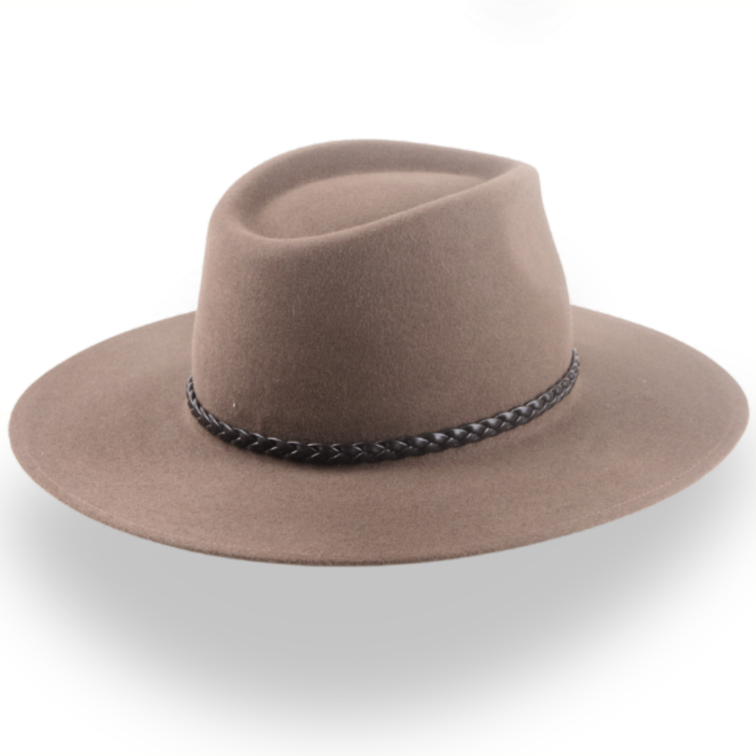 Durable Wide Brim Outback Fedora for Adventurers | The Bush - Agnoulita 4 