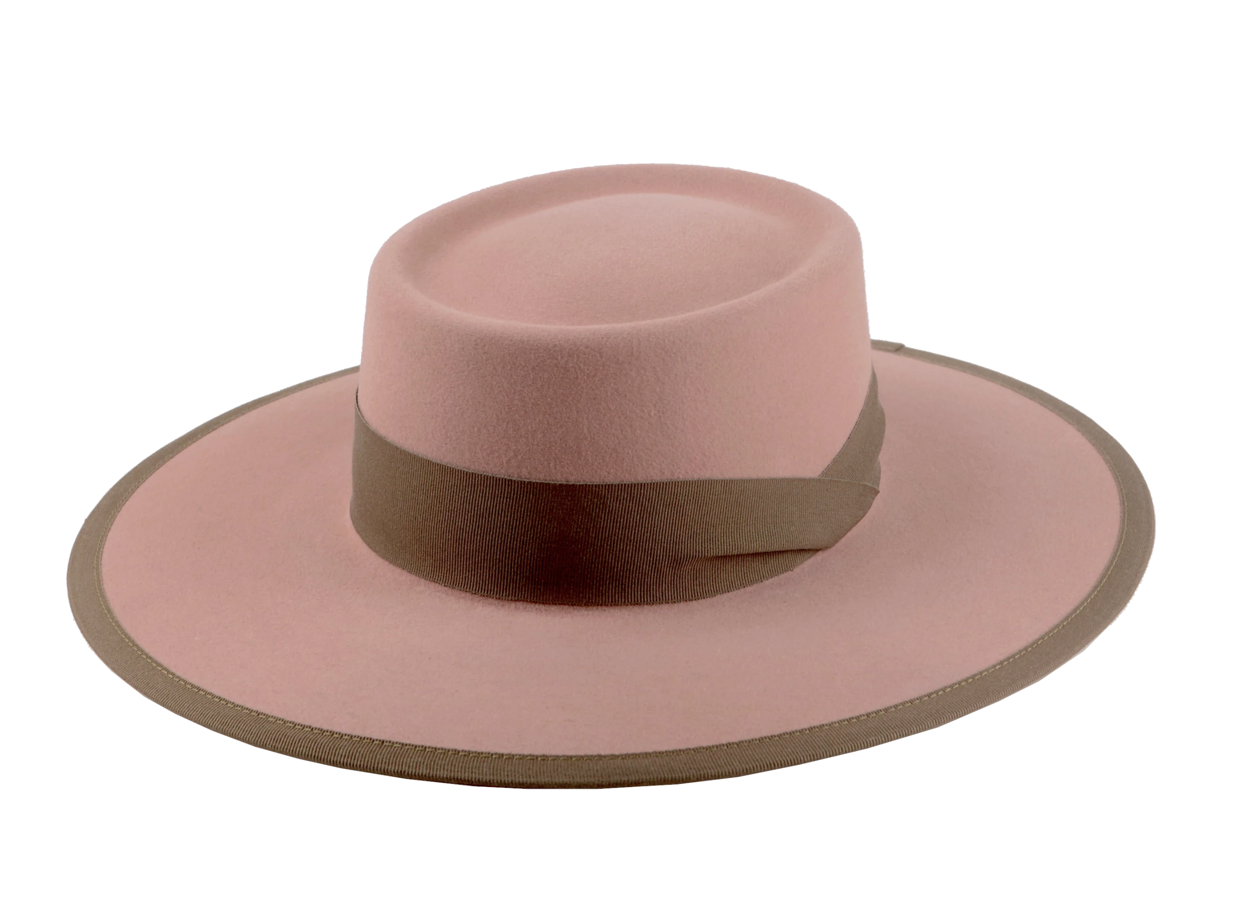 The Baron: front view capturing the entire silhouette of the Southwestern style hat | Agnoulita Hats