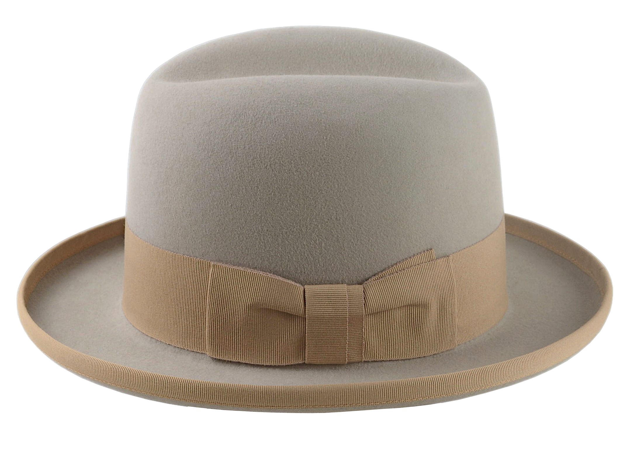 The MAGE | Agnoulita Custom Handmade Hats Agnoulita Hats 2 | Beige, Homburg Fedora, Rabbit fur felt, Single-crease
