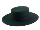 Wide Brim Western Style Hat | The EMERALD | Custom Handmade Hats Agnoulita Hats 4 | Green, Western Style