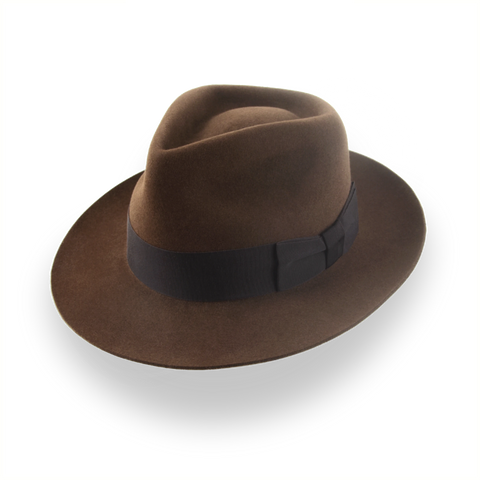 Fedora exclusiva con corona en forma de lágrima para hombre | The Capitol