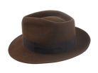 The Capitol: Focus on the 1 1/2" chocolate grosgrain ribbon hatband | Agnoulita Hats