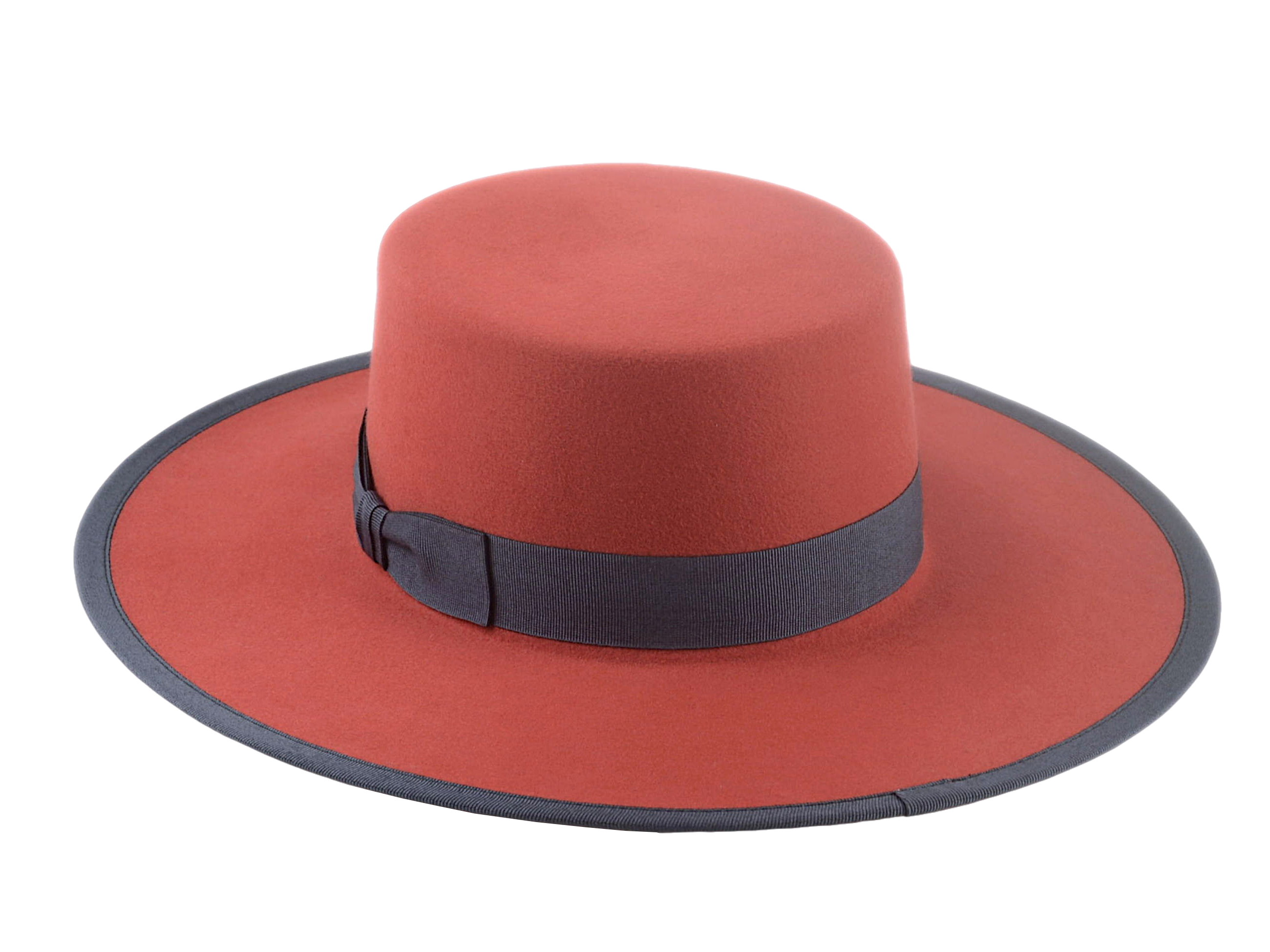 The TOWER | Agnoulita Custom Handmade Hats Agnoulita Hats 3 | Poppy Red, Rabbit fur felt, Western Style