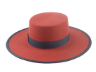 The TOWER | Agnoulita Custom Handmade Hats Agnoulita Hats 4 | Poppy Red, Rabbit fur felt, Western Style