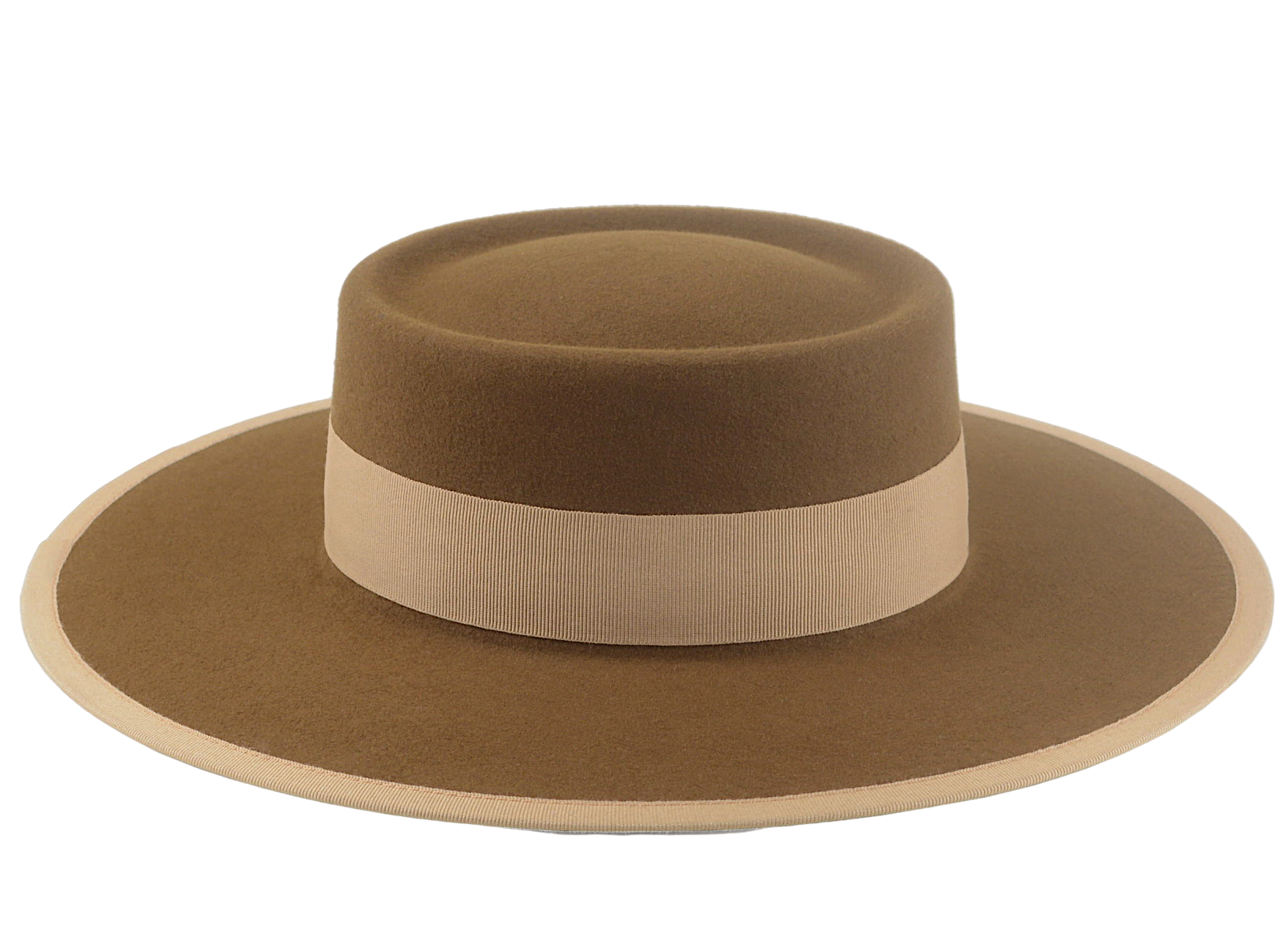 Wide Brim Bolero Hat | The BARON | Custom Hat Makers Agnoulita Hats 5 | Brown, Rabbit fur felt, Telescope, Western Style