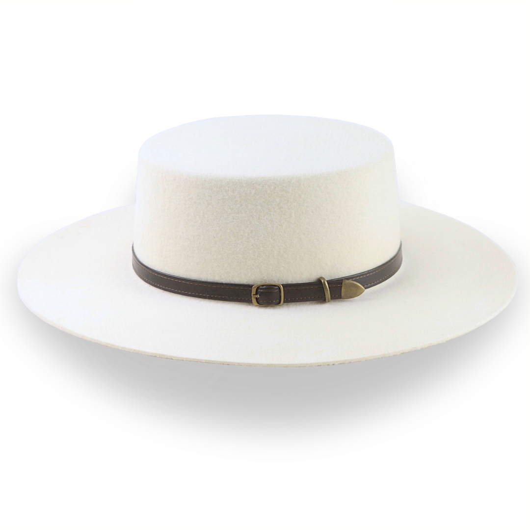 Flat Crown Wide Brim Bolero Hat - The Galloper