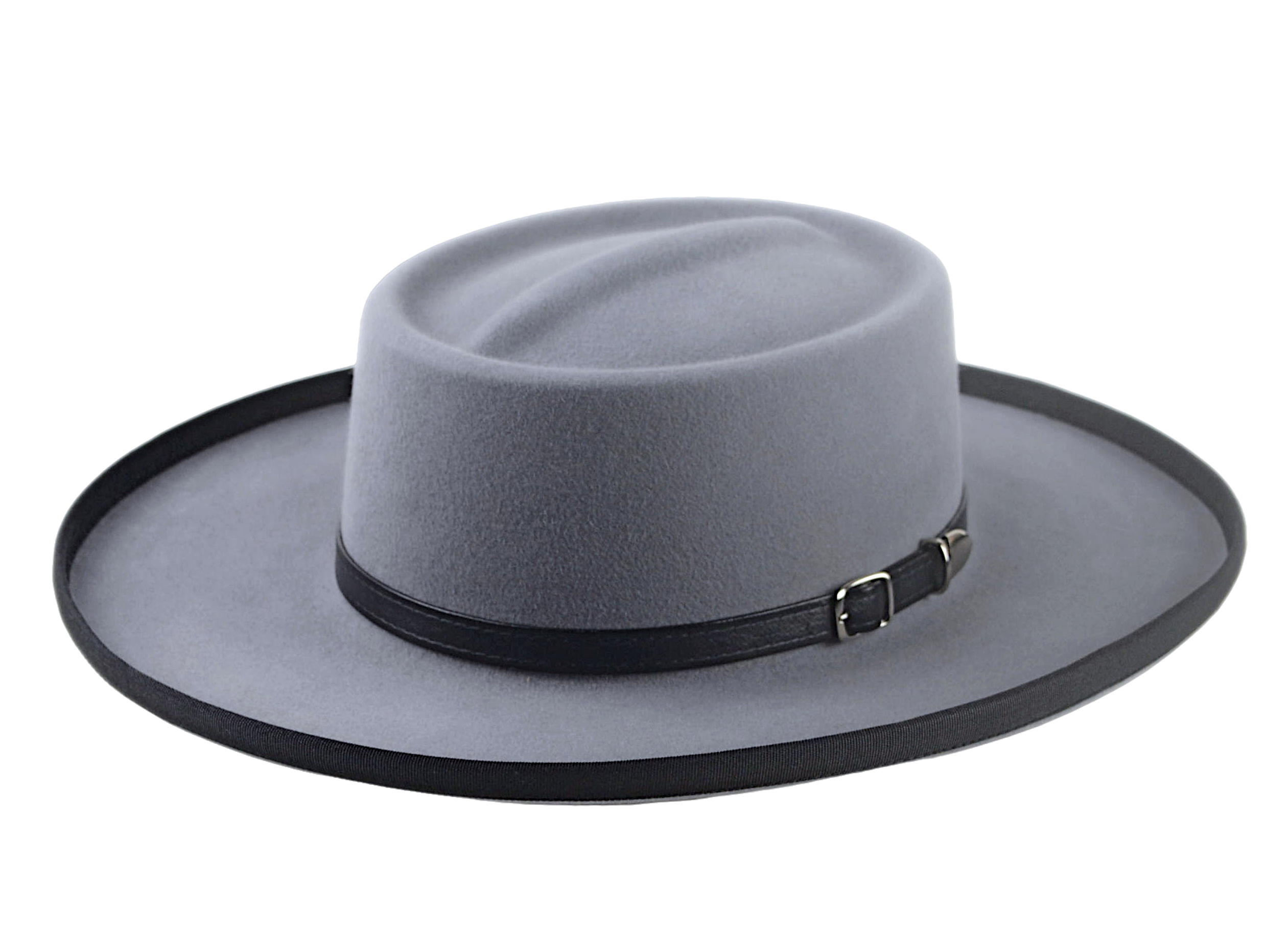 The WILD BILL | Agnoulita Custom Handmade Hats Agnoulita Hats 1 | Grey, Rabbit fur felt, Telescope, Western Style
