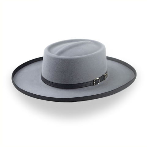 Grey Pencil Roll Gambler Cowboy Hat | The Wild Bill