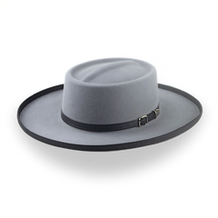 Grey Pencil Roll Gambler Cowboy Hat | The Wild Bill