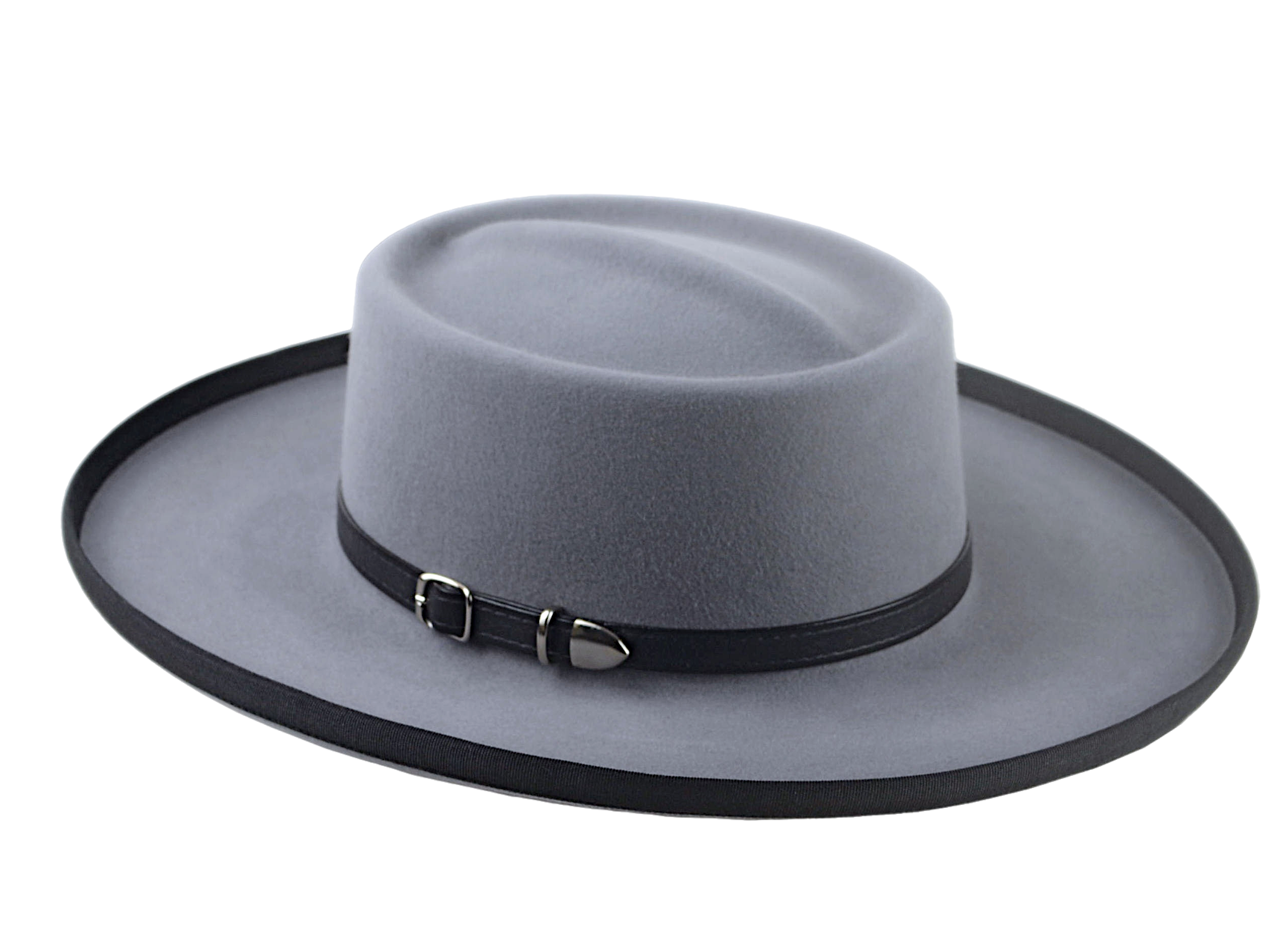 The WILD BILL | Agnoulita Custom Handmade Hats Agnoulita Hats 3 | Grey, Rabbit fur felt, Telescope, Western Style