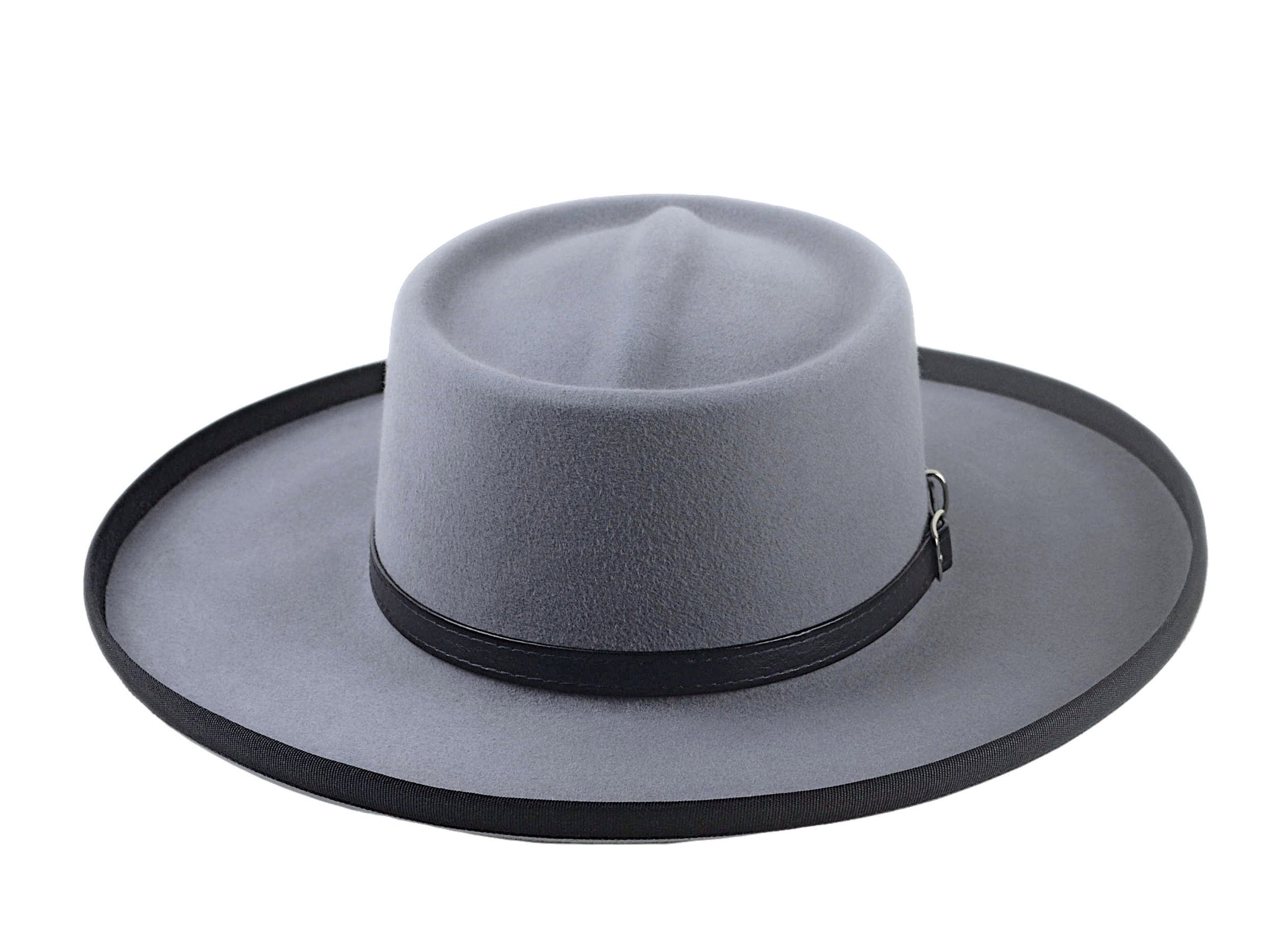 The WILD BILL | Agnoulita Custom Handmade Hats Agnoulita Hats 6 | Grey, Rabbit fur felt, Telescope, Western Style