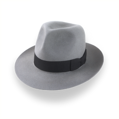 Grey Poet Fedora Hat in Premium Fur Felt and Custom Fit | The Pulsar