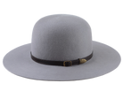 The LIVAJA | Agnoulita Custom Handmade Hats Agnoulita Hats 2 | Pewter Grey, Round Crown, Western Style