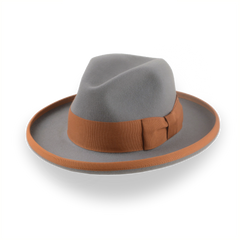 Fedora in stile cappello Homburg, grigio largo | The Solaris