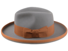 The Solaris -  Premium Fur Felt Wide-Brim Fedora Tailored for Men with Center Dent Crown and Rolled Brim | Agnoulita Quality Custom Hats 2