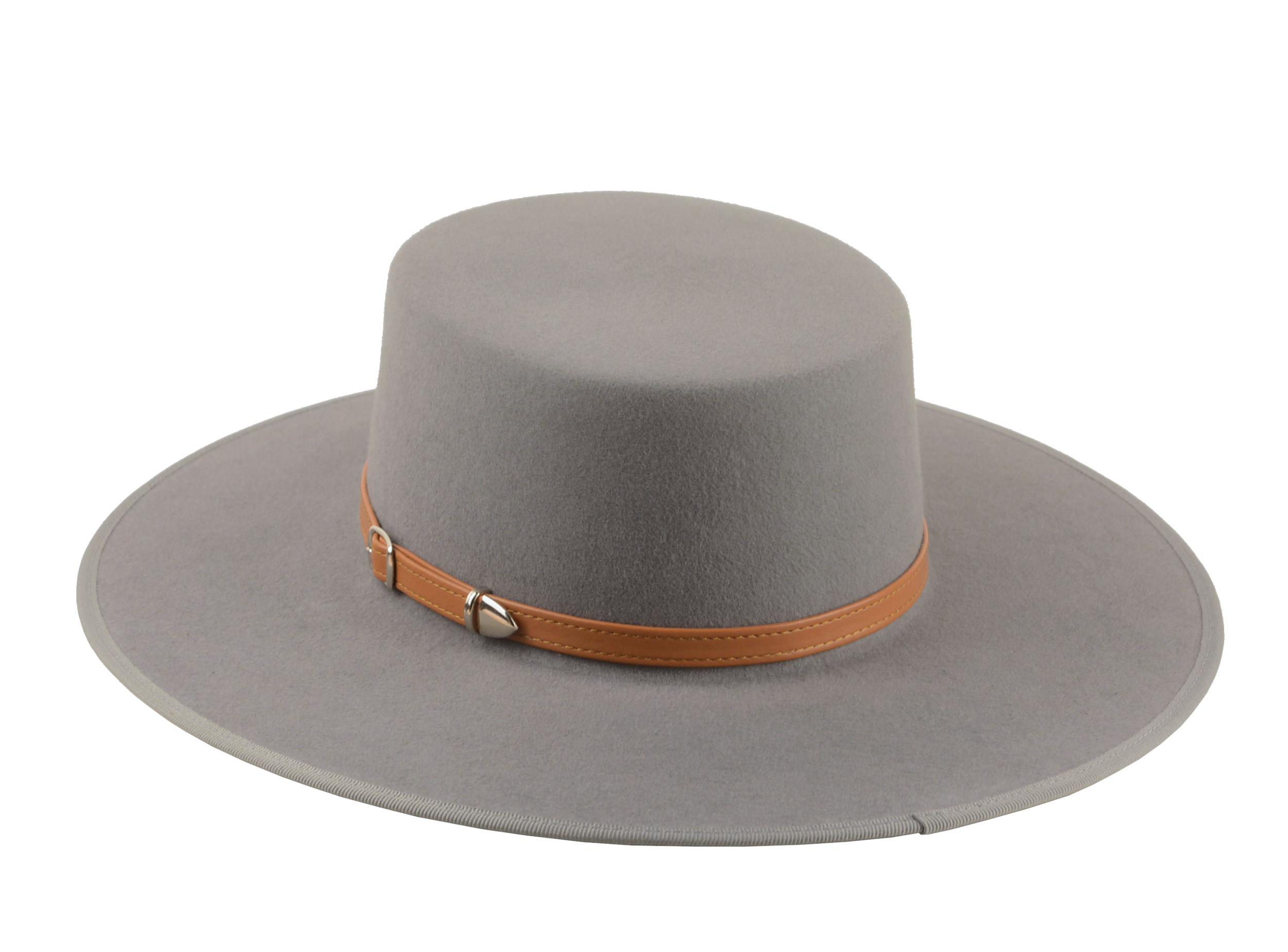The TYCOON | Custom Handmade Western Style Hat Agnoulita Hats 3 | Grey, Pewter Grey, Rabbit fur felt, Western Style