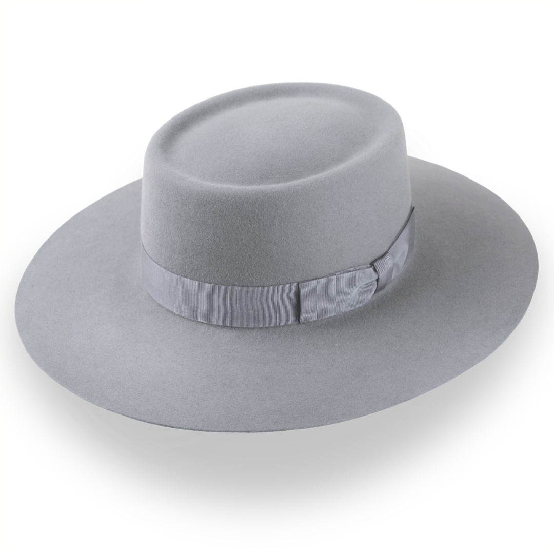 Grey sold Western Wide Brim Cowboy Hat | Braided Band