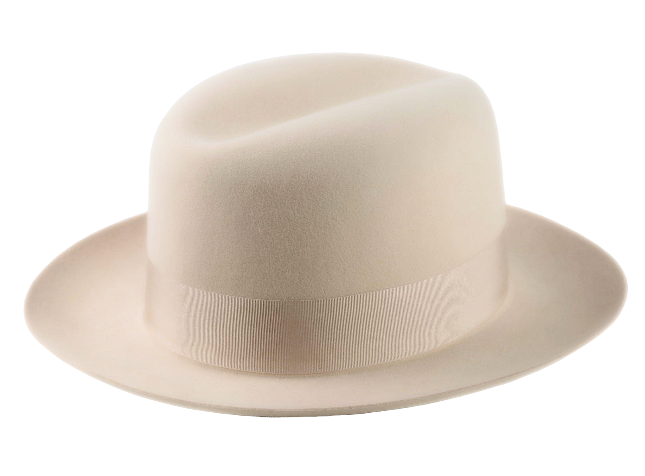 The TOBIN | Agnoulita Custom Handmade Hats Agnoulita Hats 4 | Cream, Men's Fedora, Rabbit fur felt, Single-crease
