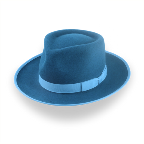 Sombrero Fedora de pizarra hecho a mano con diseño único | The Equinox