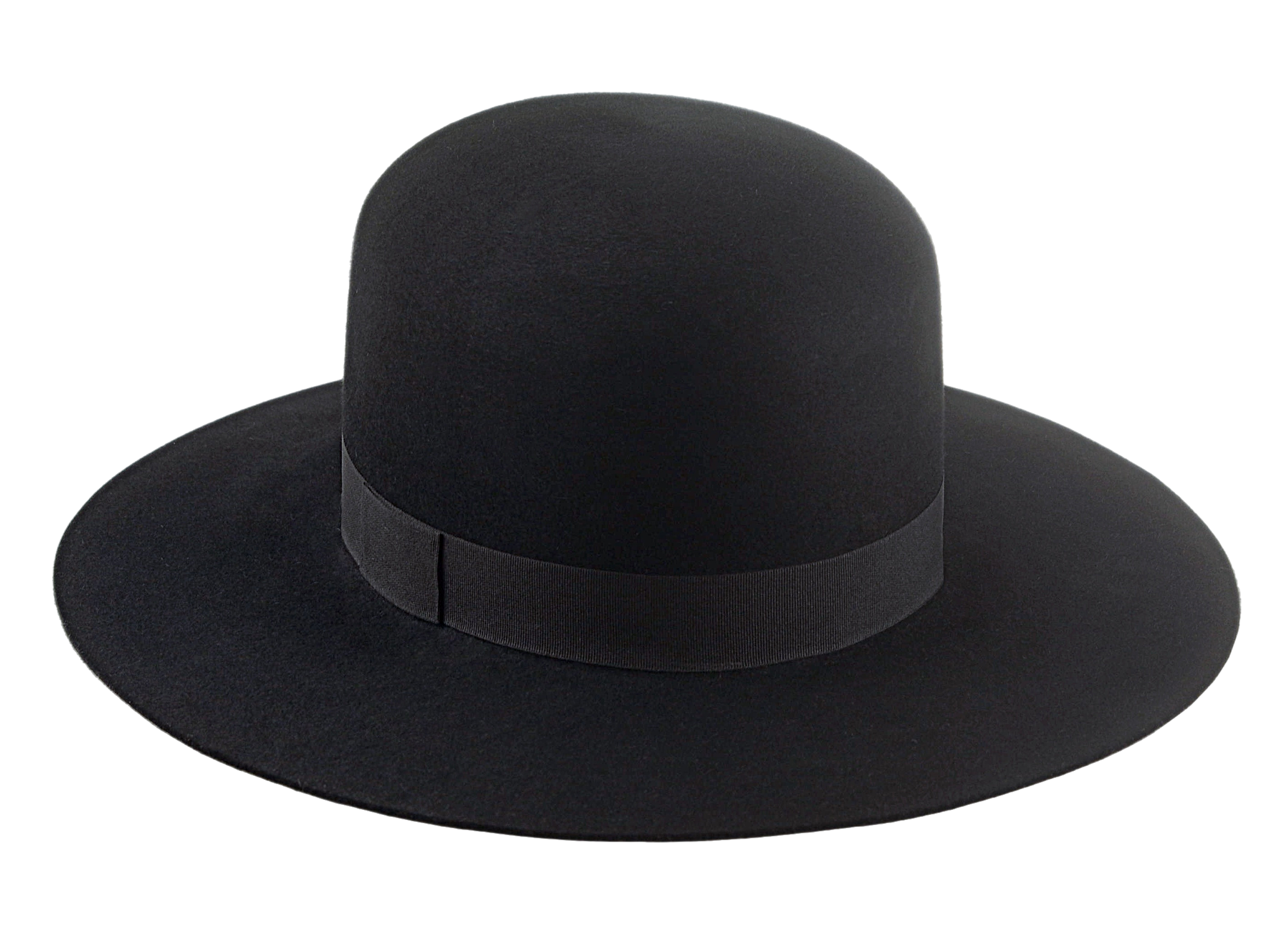 Round Crown Western Hat | The BILLY J | Custom Hat Maker Agnoulita Hats 3 | Black, Rabbit fur felt, Round Crown, Western Style