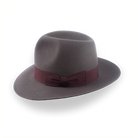 Indiana Jones Fedora for Men in Caribou Grey Fur Felt | The Pulsar - Agnoulita Hats 2 