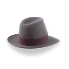 Indiana Jones Fedora for Men in Caribou Grey Fur Felt | The Pulsar - Agnoulita Hats 4 