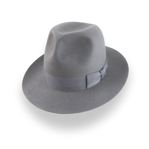 Indiana Jones Grey Fedora in Premium Beaver Fur Felt | The Pulsar