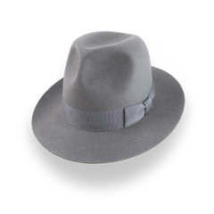 Indiana Jones Grey Fedora in Premium Beaver Fur Felt | The Pulsar