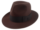 The PHARAOH | Agnoulita Custom Handmade Hats Agnoulita Hats 1 | Beaver fur felt, Custom Beaver Fedora, Explorer, Sable Brown