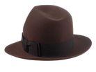The PHARAOH | Agnoulita Custom Handmade Hats Agnoulita Hats 3 | Beaver fur felt, Custom Beaver Fedora, Explorer, Sable Brown