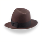 Indiana Jones Style Fedora In Sable Brown Beaver Fur Felt | The Pharaoh - Agnoulita 3 