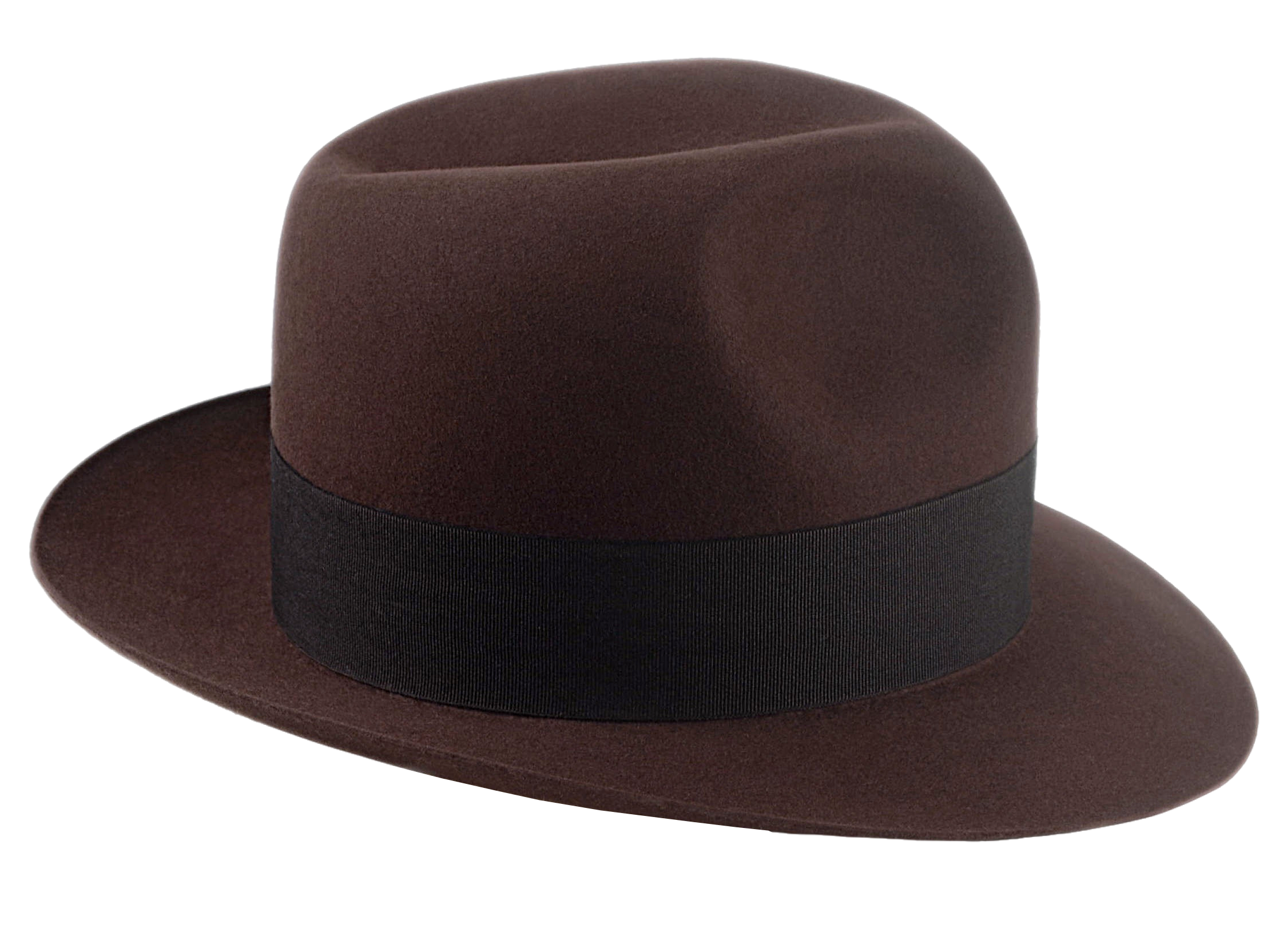 The PHARAOH | Agnoulita Custom Handmade Hats Agnoulita Hats 5 | Beaver fur felt, Custom Beaver Fedora, Explorer, Sable Brown